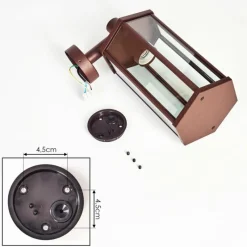 hofstein Monfanim Lampe murale d´extérieur Rouille, 1 lumière