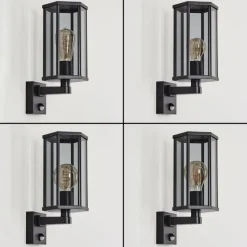 hofstein Monfanim Lampe murale d´extérieur Noir, 1 lumière