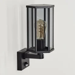 hofstein Monfanim Lampe murale d´extérieur Noir, 1 lumière