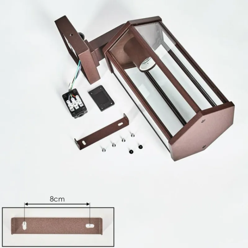 hofstein Monfanim Lampe murale d´extérieur Rouille, 1 lumière