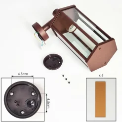 hofstein Monfanim Lampe murale d´extérieur Rouille, 1 lumière