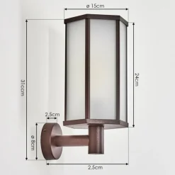 hofstein Monfanim Lampe murale d´extérieur Rouille, 1 lumière
