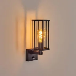 hofstein Monfanim Lampe murale d´extérieur Noir, 1 lumière