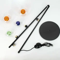 hofstein Monsul Lampadaire Noir, 4 lumières