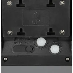 Luminaires Reality Moro Applique murale LED Noir, 1 lumière, Détecteur de mouvement