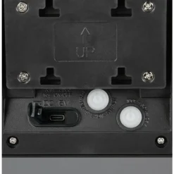 Luminaires Reality Moro Applique murale LED Noir, 1 lumière, Détecteur de mouvement