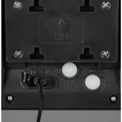 Luminaires Reality Moro Applique murale LED Noir, 1 lumière, Détecteur de mouvement