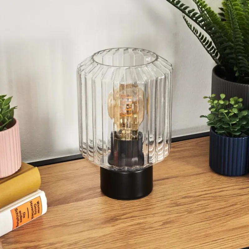 hofstein Moruja Lampe à poser Noir, 1 lumière