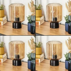 hofstein Moruja Lampe à poser Noir, 1 lumière