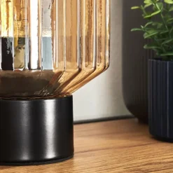 hofstein Moruja Lampe à poser Noir, 1 lumière