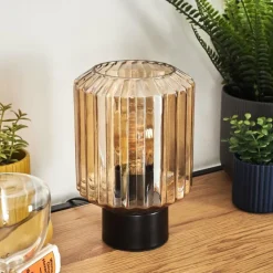 hofstein Moruja Lampe à poser Noir, 1 lumière