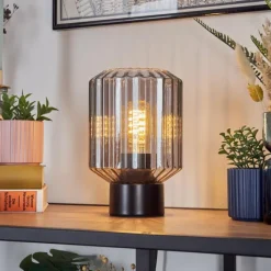 hofstein Moruja Lampe à poser Noir, 1 lumière