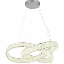 Luminaires Globo Lighting Mucky Suspension LED Chrome, 1 lumière, Télécommandes* Éclairage Led