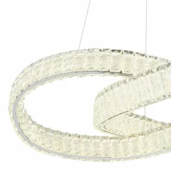 Luminaires Globo Lighting Mucky Suspension LED Chrome, 1 lumière, Télécommandes* Éclairage Led