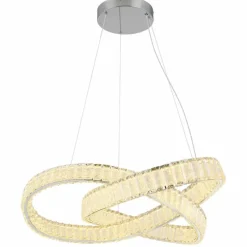 Luminaires Globo Lighting Mucky Suspension LED Chrome, 1 lumière, Télécommandes* Éclairage Led