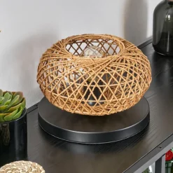 Luminaires Scandinaves-hofstein Mulstrand Lampe à poser Écru, 1 lumière