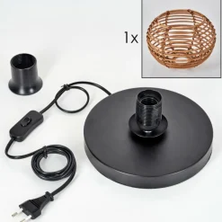 Luminaires Scandinaves-hofstein Mulstrand Lampe à poser Noir, 1 lumière