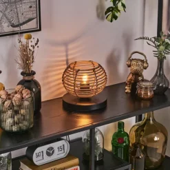 Luminaires Scandinaves-hofstein Mulstrand Lampe à poser Noir, 1 lumière