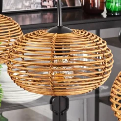 hofstein Mulstrand Suspension Noir, 3 lumières