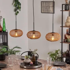 Luminaires Scandinaves-hofstein Mulstrand Suspension Noir, 3 lumières