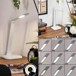 hofstein Munkdrup Lampe à poser, Liseuse LED Blanc, 1 lumière