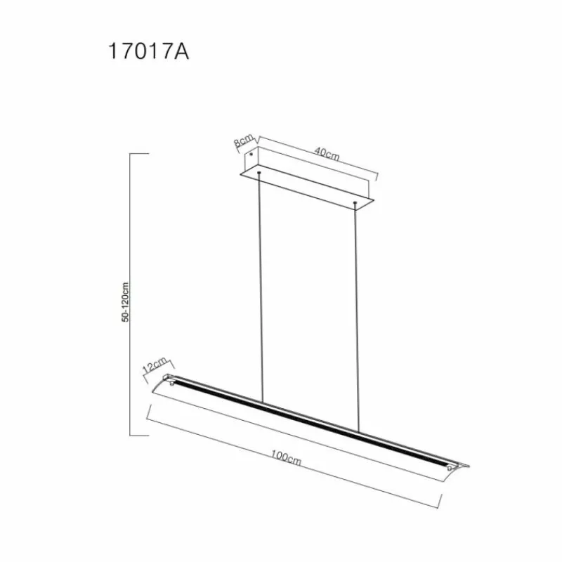 Luminaires Globo Lighting Muriella Suspension LED Clair, 1 lumière