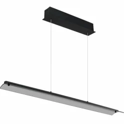Suspension Verre Fumé-Luminaires Globo Lighting Muriella Suspension LED Noir, 1 lumière
