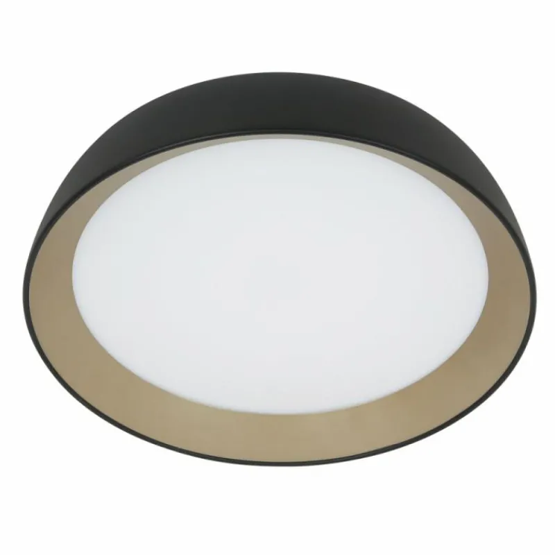 Lampes Dorées-Luminaires Steinhauer Mykty Plafonnier LED Or, Noir, 1 lumière