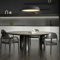 Lampes Dorées-Luminaires Steinhauer Mykty Suspension LED Or, Noir, 1 lumière