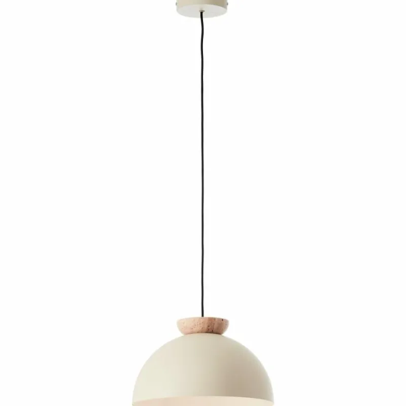 Luminaires Scandinaves-Luminaires Brilliant Nalam Suspension Beige, 1 lumière