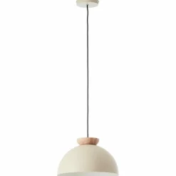 Luminaires Scandinaves-Luminaires Brilliant Nalam Suspension Beige, 1 lumière