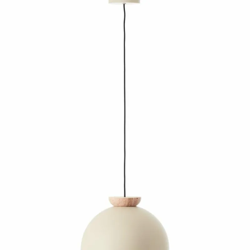 Luminaires Scandinaves-Luminaires Brilliant Nalam Suspension Beige, 1 lumière