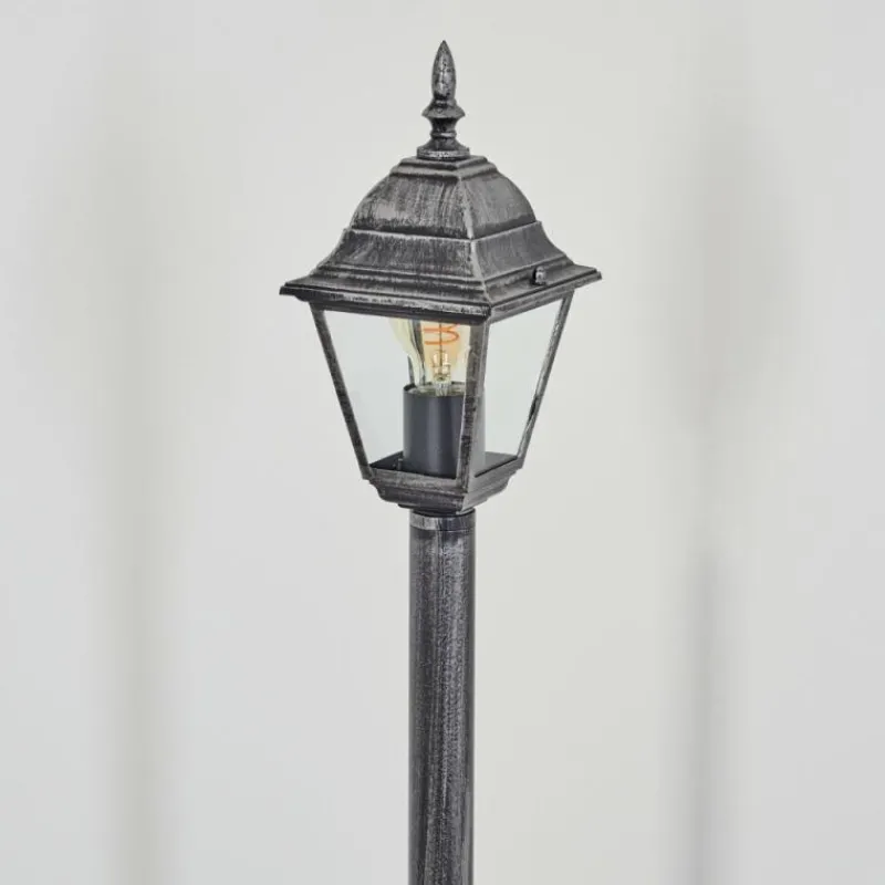 Luminaires Rustiques-hofstein Naofe Eclairage de chemin Noir, Argenté, 1 lumière