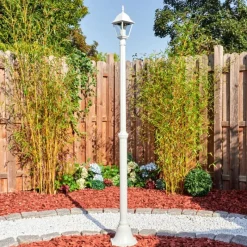 Luminaires Rustiques-hofstein Naofe Réverbère, Eclairage de chemin Blanc, 1 lumière