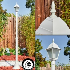 Luminaires Rustiques-hofstein Naofe Réverbère, Eclairage de chemin Blanc, 1 lumière