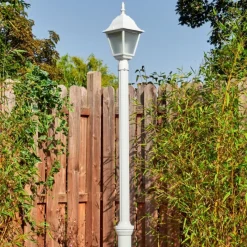 Luminaires Rustiques-hofstein Naofe Réverbère, Eclairage de chemin Blanc, 1 lumière