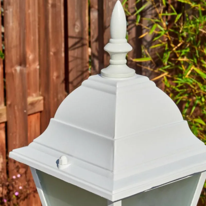 Luminaires Rustiques-hofstein Naofe Réverbère, Eclairage de chemin Blanc, 1 lumière