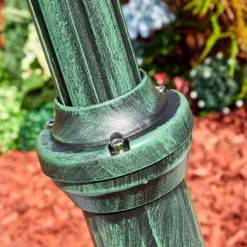 Luminaires Rustiques-hofstein Naofe Réverbère, Eclairage de chemin Vert, Noir, 1 lumière