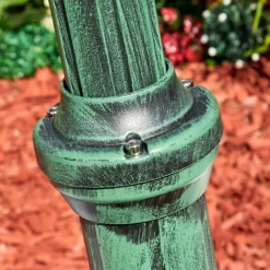 Luminaires Rustiques-hofstein Naofe Réverbère, Eclairage de chemin Vert, Noir, 1 lumière