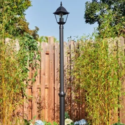 Luminaires Rustiques-hofstein Naofe Réverbère, Eclairage de chemin Noir, 1 lumière