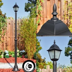 Luminaires Rustiques-hofstein Naofe Réverbère, Eclairage de chemin Noir, 1 lumière