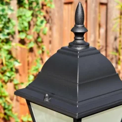 Luminaires Rustiques-hofstein Naofe Réverbère, Eclairage de chemin Noir, 1 lumière