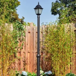 Luminaires Rustiques-hofstein Naofe Réverbère, Eclairage de chemin Noir, 1 lumière