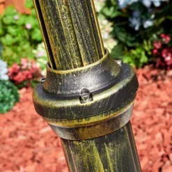 Luminaires Rustiques-hofstein Naofe Réverbère, Eclairage de chemin Or, Noir, 1 lumière