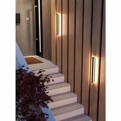 Luminaires Eglo NEVIANO Lampe murale d´extérieur LED Noir, 2 lumières