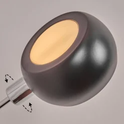 hofstein Nikkala Lampadaire Chrome, Marbre, Blanc, 5 lumières