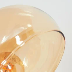 hofstein Nikkala Lampadaire Chrome, Blanc, 5 lumières