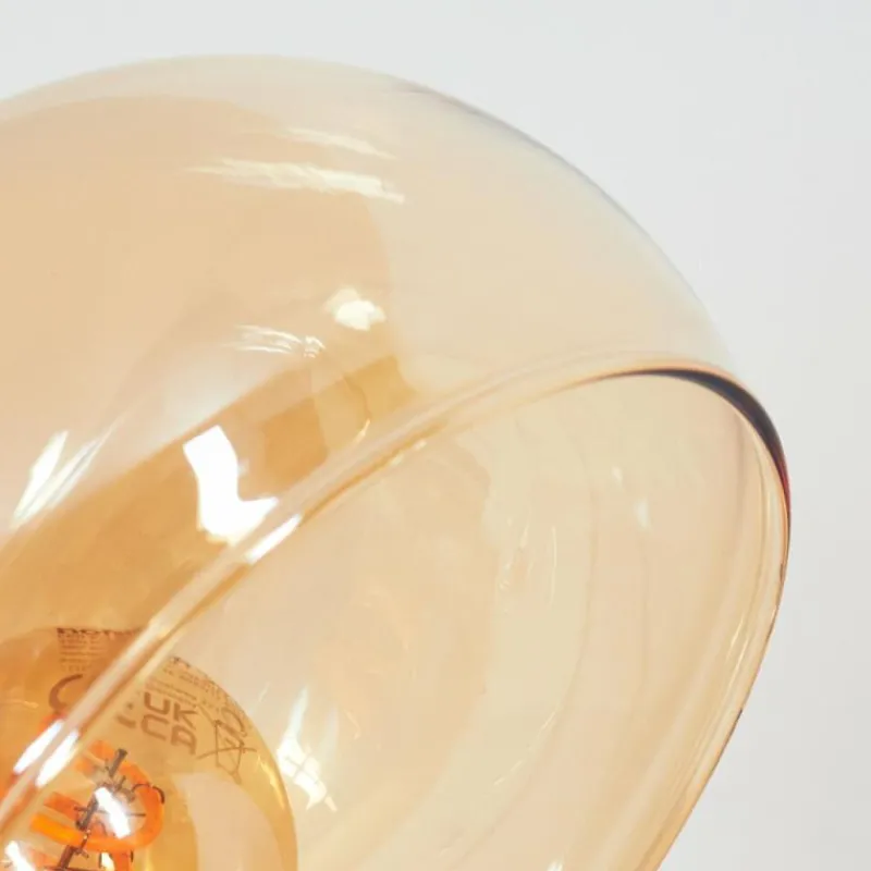 hofstein Nikkala Lampadaire Chrome, Blanc, 5 lumières