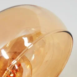 hofstein Nikkala Lampadaire Chrome, Noir, 5 lumières