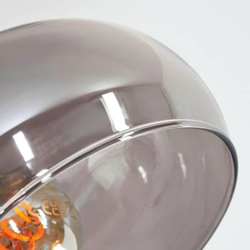 hofstein Nikkala Lampadaire Chrome, Noir, 5 lumières